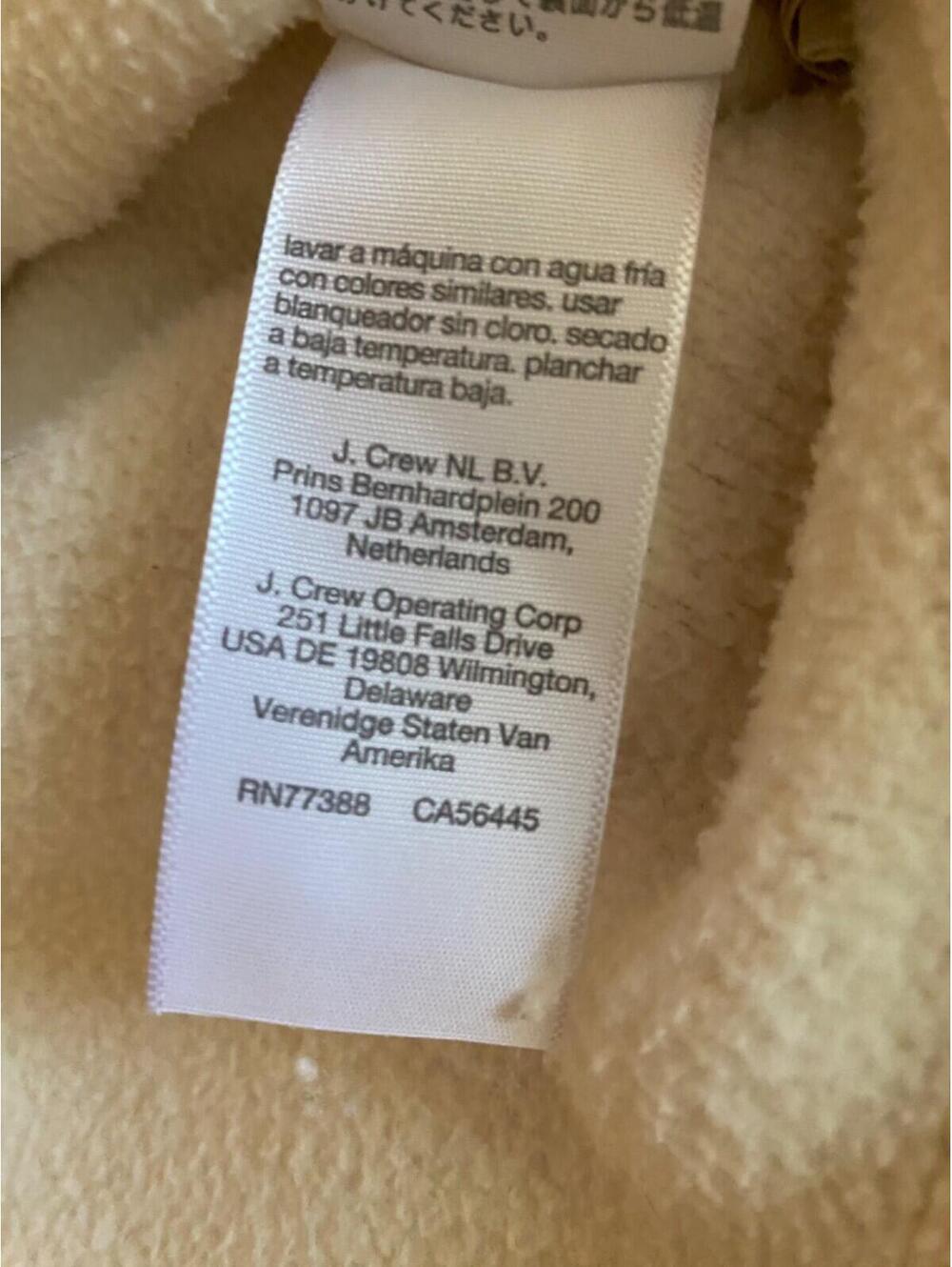 Madewell Cream Sherpa Fleece Hoodie Sweatshirt Women M Oversized J Crew Sweater - Picture 11 of 16
